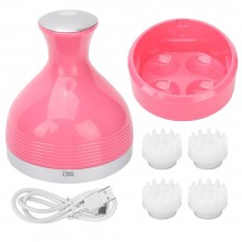 Aparat Inteligent Electric SIKS Pentru Masaj Capilar, Masaj Scalp, Pentru Relaxarea Scalpului Si Reducerea Stresului, 4 Capet...