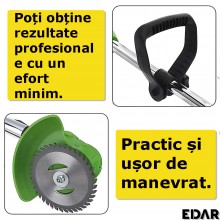 Motocoasa EDAR Electrica, Masina De Tuns Iarba, Trimmer Portabil Fara Fir Cu 3 Moduri De Taiere, Brat Ajustabil, 2 Acumulator... Motocoasa EDAR Electrica, Masina De Tuns Iarba, Trimmer Portabil Fara Fir Cu 3 Moduri De Taiere, Brat Ajustabil, 2 Acumulator...