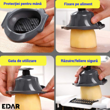 Set Multifunctional EDAR Pentru Taiat, Feliat, Scurs Si Curatat Legume Si Fructe Set Multifunctional EDAR Pentru Taiat, Feliat, Scurs Si Curatat Legume Si Fructe