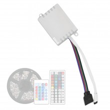 Controler EDAR Pentru Banda LED RGB, Functioneaza Fara Conexiune WiFi, Conector Compatibil Cu Telecomenzi Cu 24 Sau 44 De Tas...