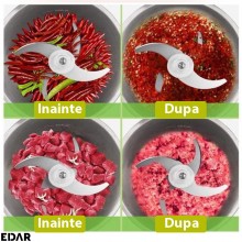 Tocator Electric EDAR Pentru Carne/Legume, Universal, Multifunctional, Componente Detasabile Si Lavabile, Recipient Din Inox,... Tocator Electric EDAR Pentru Carne/Legume, Universal, Multifunctional, Componente Detasabile Si Lavabile, Recipient Din Inox,...