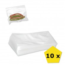 Set 10 x Sac EDAR De Vidat Pentru Alimente, 20 x 15 cm, Culoare Transparenta