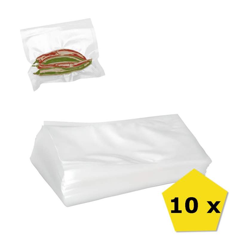 Set 10 x Sac EDAR De Vidat Pentru Alimente, 20 x 15 cm, Culoare Transparenta Set 10 x Sac EDAR De Vidat Pentru Alimente, 20 x 15 cm, Culoare Transparenta