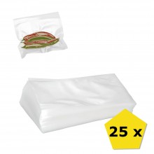 Set 25 x Sac EDAR De Vidat Pentru Alimente, 20 x 15 cm, Culoare Transparenta