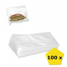 Set 100 x Sac EDAR De Vidat Pentru Alimente, 20 x 15 cm, Culoare Transparenta