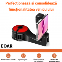Carlig Multifunctional 2-în-1 EDAR Pentru Tetiera Auto, Cu Suport Pentru Telefon, Rotație 360°, Ideal Pentru Depozitarea Gent... Carlig Multifunctional 2-în-1 EDAR Pentru Tetiera Auto, Cu Suport Pentru Telefon, Rotație 360°, Ideal Pentru Depozitarea Gent...