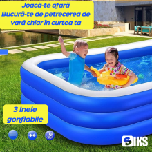 Piscina Gonflabila De Exterior / Gradina SIKS Pentru Adulti Sau Copii, Cu Baza Podea Moale Gonflabila, Model Simplu, Dimensiu... Piscina Gonflabila De Exterior / Gradina SIKS Pentru Adulti Sau Copii, Cu Baza Podea Moale Gonflabila, Model Simplu, Dimensiu...