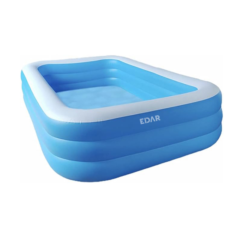 Piscina Gonflabila Dreptunghiulara EDAR, 180x125x56 cm, Cu Podea Moale, 3 Camere De Aer, Pentru Exterior, Potrivita Pentru Co... Piscina Gonflabila Dreptunghiulara EDAR, 180x125x56 cm, Cu Podea Moale, 3 Camere De Aer, Pentru Exterior, Potrivita Pentru Co...