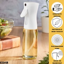 Pulverizator Pentru Ulei, Otet Sau Alte Lichide EDAR, Reincarcabil, Oliviera Capacitate 210 ml, Sticla/Plastic, Usor De Curat...