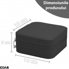 Cutie De Organizare Portabila EDAR Pentru Bijuterii Din Piele Ecologica, Compartimentata Pentru Inele, Cercei, Bratari, Colie... Cutie De Organizare Portabila EDAR Pentru Bijuterii Din Piele Ecologica, Compartimentata Pentru Inele, Cercei, Bratari, Colie...