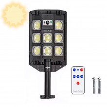 Lampa Solara EDAR Pentru Exterior, Iluminat Stradal Sau Gradina, Model W7100A3, 208 Led SMD, Lumina Neutra, Senzori De Miscar...