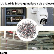 Set 50 x Cui Fixare EDAR, Autopropulsare, Pentru Pistol Manual, Model CIuperca, 7.2 mm, Alb/Argintiu Set 50 x Cui Fixare EDAR, Autopropulsare, Pentru Pistol Manual, Model CIuperca, 7.2 mm, Alb/Argintiu