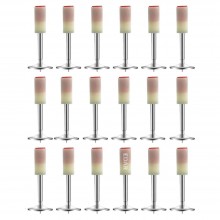Set 50 x Cui Fixare EDAR, Autopropulsare, Pentru Pistol Manual, Model CIuperca, 7.2 mm, Alb/Argintiu