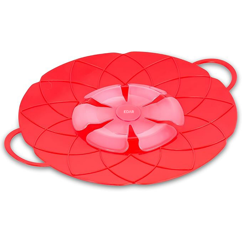 Capac Anti-Revarsare Din Silicon EDAR, Universal, 31.5 cm, Rezistent La Temperatura, Ideal Pentru Oale Si Tigai