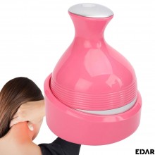 Aparat Pentru Masaj Capilar EDAR, Masaj Scalp, Rezistent La Apa, Ajuta La Reducerea Stresului, Curatare Scalp, 4 Capete Detas...