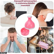 Aparat Pentru Masaj Capilar EDAR, Masaj Scalp, Rezistent La Apa, Ajuta La Reducerea Stresului, Curatare Scalp, 4 Capete Detas...