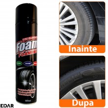 Spray Spuma EDAR pentru Curatarea, Protejarea si Luciul Anvelopelor Auto, Solutie de Detailing si Tratament pentru Cauciuc, 6...
