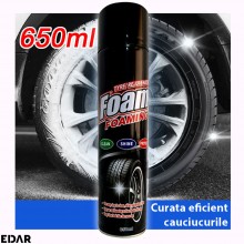 Spray Spuma EDAR pentru Curatarea, Protejarea si Luciul Anvelopelor Auto, Solutie de Detailing si Tratament pentru Cauciuc, 6...