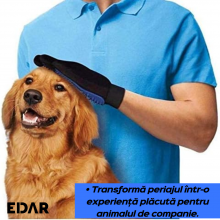 Manusa Perie Pentru Animale De Companie EDAR, Pentru Pisici și Caini, Cu Masaj Si Indepartare Blana, Universala, Usor de Cura... Manusa Perie Pentru Animale De Companie EDAR, Pentru Pisici și Caini, Cu Masaj Si Indepartare Blana, Universala, Usor de Cura...