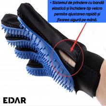 Manusa Perie Pentru Animale De Companie EDAR, Pentru Pisici și Caini, Cu Masaj Si Indepartare Blana, Universala, Usor de Cura... Manusa Perie Pentru Animale De Companie EDAR, Pentru Pisici și Caini, Cu Masaj Si Indepartare Blana, Universala, Usor de Cura...