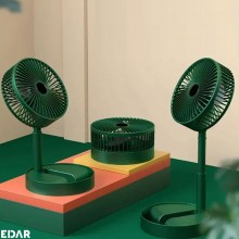Ventilator Portabil EDAR Cu Suport Telefon, Reincarcabil, Pliabil, Cu 3 Viteze De Ventilatie, Pentru Interior/Exterior, Silen...