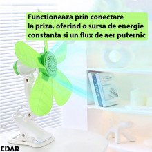 Ventilator De Aer Portabil EDAR Cu Prindere Clips, Functioneaza Cu Conectare Prin Priza, 1 Viteza De Ventilatie, Pentru Masa/... Ventilator De Aer Portabil EDAR Cu Prindere Clips, Functioneaza Cu Conectare Prin Priza, 1 Viteza De Ventilatie, Pentru Masa/...