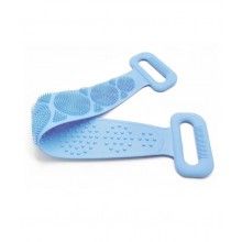 Banda SIKS® pentru igiena corporala 2in1, masaj si exfoliere, silicon, albastru