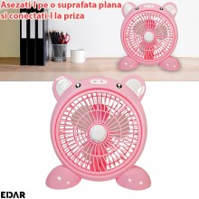 Ventilator De Aer Pentru Masa, Birou Sau Noptiera EDAR, Pentru Camera Copilului, Doua Viteze De Ventilatie, Alimentare Priza,... Ventilator De Aer Pentru Masa, Birou Sau Noptiera EDAR, Pentru Camera Copilului, Doua Viteze De Ventilatie, Alimentare Priza,...