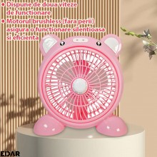 Ventilator De Aer Pentru Masa, Birou Sau Noptiera EDAR, Pentru Camera Copilului, Doua Viteze De Ventilatie, Alimentare Priza,... Ventilator De Aer Pentru Masa, Birou Sau Noptiera EDAR, Pentru Camera Copilului, Doua Viteze De Ventilatie, Alimentare Priza,...