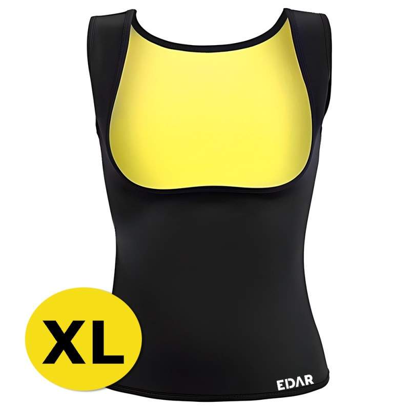 Maiou EDAR Din Neopren Pentru Slabire, Marimea XL, Culoare Neagra Maiou EDAR Din Neopren Pentru Slabire, Marimea XL, Culoare Neagra