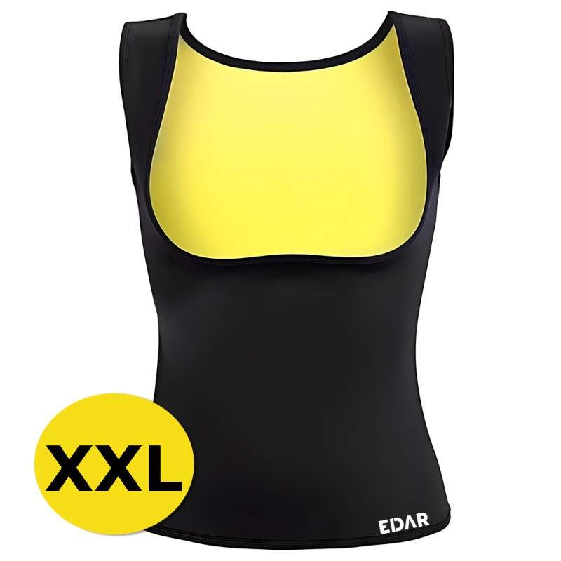 Maiou EDAR Din Neopren Pentru Slabire, Marimea XXL, Culoare Neagra Maiou EDAR Din Neopren Pentru Slabire, Marimea XXL, Culoare Neagra