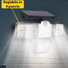 Lampa Solara SIKS Cu 198 Leduri, Montare Pe Perete, Alimentare Solara, Control Telecomanda, Senzor De Miscare Si Lumina, Rezi... Lampa Solara SIKS Cu 198 Leduri, Montare Pe Perete, Alimentare Solara, Control Telecomanda, Senzor De Miscare Si Lumina, Rezi...