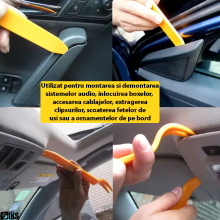 Set 12 Piese SIKS Pentru Demontare Auto, Scule Demontat Pentru Interior Auto, Radio, Fete De Usa, Panou De Bord, Plastic, Por... Set 12 Piese SIKS Pentru Demontare Auto, Scule Demontat Pentru Interior Auto, Radio, Fete De Usa, Panou De Bord, Plastic, Por...