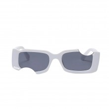 Ochelari EDAR De Soare Unisex, Design Decupat, Model Alb