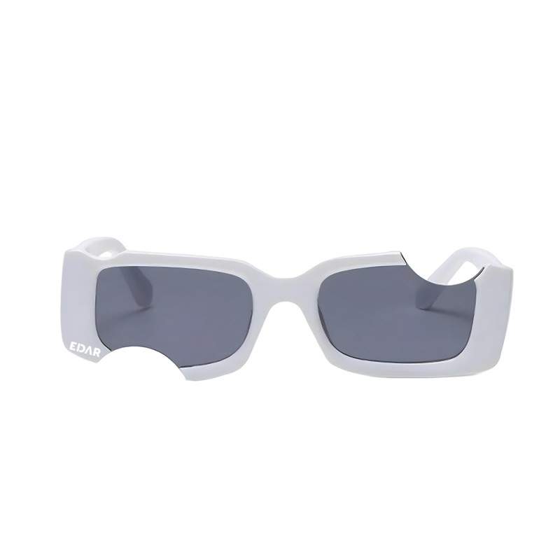 Ochelari EDAR De Soare Unisex, Design Decupat, Model Alb Ochelari EDAR De Soare Unisex, Design Decupat, Model Alb