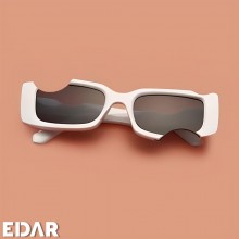 Ochelari EDAR De Soare Unisex, Design Decupat, Model Alb Ochelari EDAR De Soare Unisex, Design Decupat, Model Alb