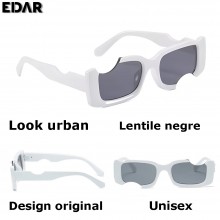 Ochelari EDAR De Soare Unisex, Design Decupat, Model Alb Ochelari EDAR De Soare Unisex, Design Decupat, Model Alb