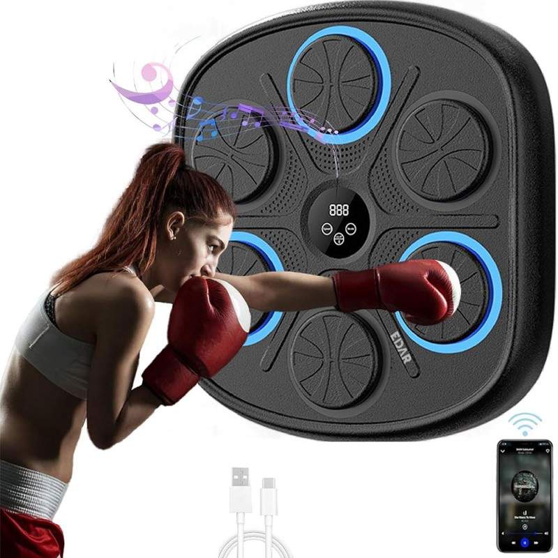 Tinta Lovituri Box Muzical EDAR, Lumina, Display Smart, Functie De Boxa Bluetooth, Usor De Montat Fara Gaurire, Reincarcabil ... Tinta Lovituri Box Muzical EDAR, Lumina, Display Smart, Functie De Boxa Bluetooth, Usor De Montat Fara Gaurire, Reincarcabil ...
