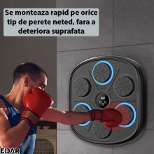 Tinta Lovituri Box Muzical EDAR, Lumina, Display Smart, Functie De Boxa Bluetooth, Usor De Montat Fara Gaurire, Reincarcabil ... Tinta Lovituri Box Muzical EDAR, Lumina, Display Smart, Functie De Boxa Bluetooth, Usor De Montat Fara Gaurire, Reincarcabil ...
