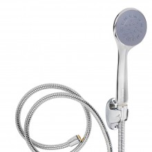 Para Cap De Dus EDAR Cu Furtun Inox 120 Cm Si Accesorii, Contine Accesorii De Montaj, Argintiu
