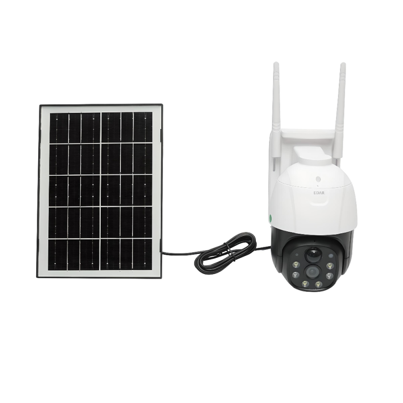 Camera Supraveghere EDAR 4G Cu SIM, Incarcare Solara, Panou Inclus, Slot MicroSD, Control Prin Aplicatie, IR Night Vision, Se...