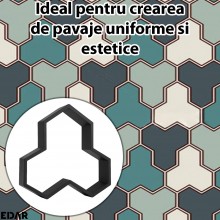Matrita Pavaj din Beton Turnat EDAR, Tip Sablon, Efect Piatra Naturala Decorativa, Dimensiuni 37 x 4.5 x 37 cm, Model 14 Matrita Pavaj din Beton Turnat EDAR, Tip Sablon, Efect Piatra Naturala Decorativa, Dimensiuni 37 x 4.5 x 37 cm, Model 14