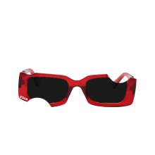 Ochelari EDAR De Soare Unisex, Design Decupat, Model Rosu