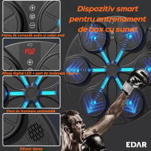 Aparat Inteligent De Box EDAR Cu Functii Muzicale, Iluminare LED RGB, Display HD, Bluetooth Si Difuzor Integrat, Ideal Pentru... Aparat Inteligent De Box EDAR Cu Functii Muzicale, Iluminare LED RGB, Display HD, Bluetooth Si Difuzor Integrat, Ideal Pentru...