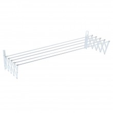 Uscator De Rufe Metalic Extensibil SIKS Cu Fixare In Perete, Pliabil, 5 Bare 80 cm, Capacitate De Uscare 3.5 metri, Ideal Bal...