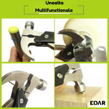 Unealta Multifunctionala 18 In 1 EDAR, Cu Ciocan, Piler, Fierastrau, Cutit, Surubelnite, Deschizator Si Chei, Ideala Pentru C... Unealta Multifunctionala 18 In 1 EDAR, Cu Ciocan, Piler, Fierastrau, Cutit, Surubelnite, Deschizator Si Chei, Ideala Pentru C...