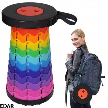 Scaun Pliabil De Camping Si Pescuit EDAR, Telescopic, Portabil, Usor De Montat, Curea De Transport, Inaltime Maxima 43.5 Cm, ...