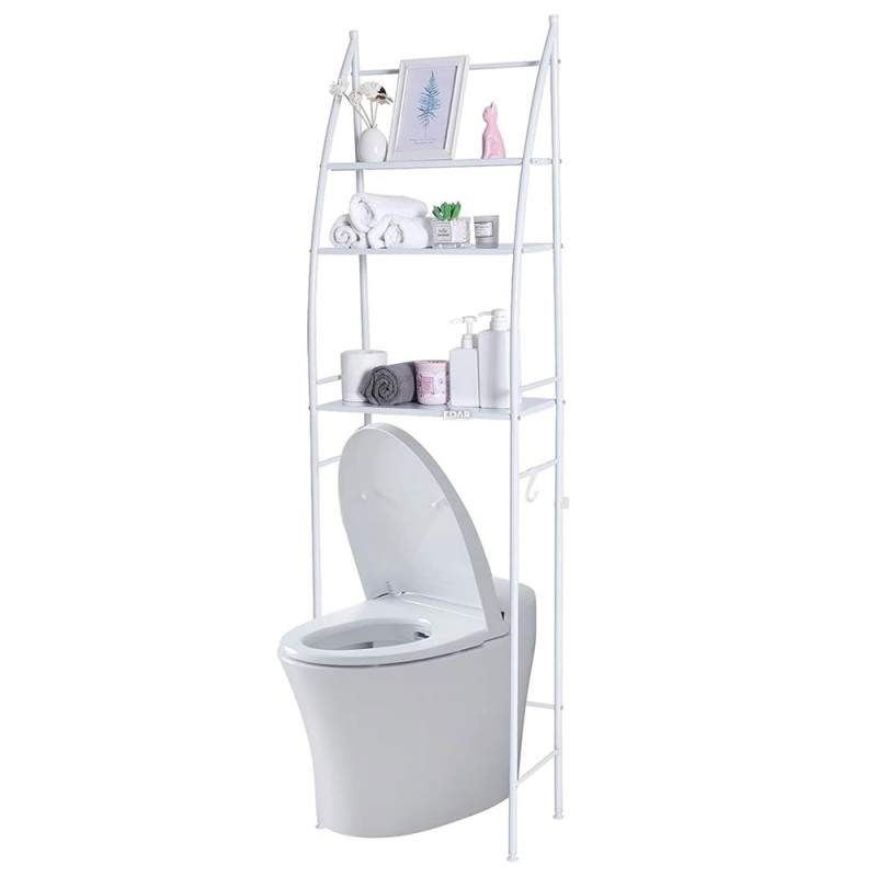 Raft Baie EDAR Cu 3 Rafturi, Montare Deasupra Toaletei, Organizare Si Depozitare, Dimensiuni 155 x 25 x 46 cm, Alb Raft Baie EDAR Cu 3 Rafturi, Montare Deasupra Toaletei, Organizare Si Depozitare, Dimensiuni 155 x 25 x 46 cm, Alb
