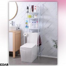 Raft Baie EDAR Cu 3 Rafturi, Montare Deasupra Toaletei, Organizare Si Depozitare, Dimensiuni 155 x 25 x 46 cm, Alb