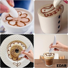Sablon Decorativ EDAR Pentru Prajituri, Torturi, Cafea Si Produse De Patiserie, Alb Sablon Decorativ EDAR Pentru Prajituri, Torturi, Cafea Si Produse De Patiserie, Alb